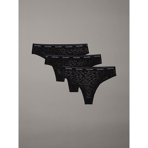 Calvin Klein BRAZILIAN 3 PK. UB1 Black Women