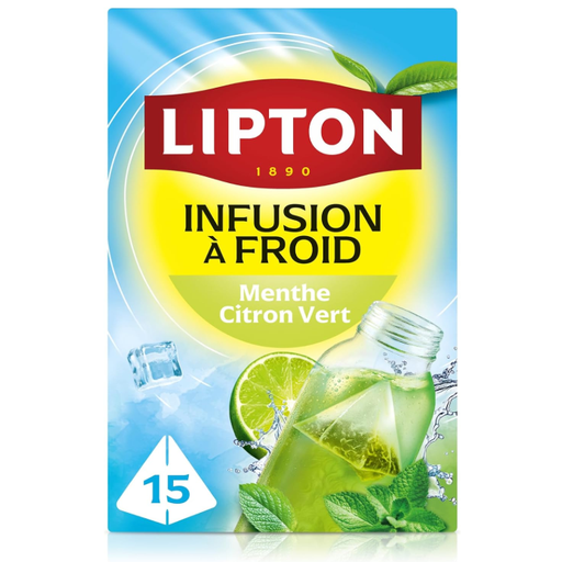 Lipton Cold Infuse Mint and Lime, box of 15 tea bags