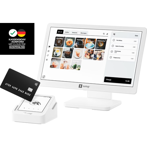 SumUp POS Lite + Solo (Mobile Card Reader) (Standalone Terminal, White)