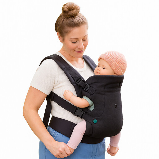 4-in-1 ergonomic baby carrier for newborns and babies