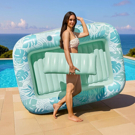 Inflatable Pool Lounge in Green