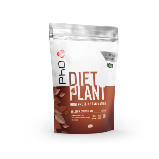 PhD Diet Plant Protein Nutrition Powder Belgian Chocolate Flavour - 500g