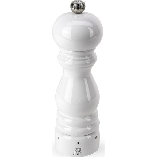 Peugeot Paris Zoutmolen - 18cm, Wit Gelakt Hout