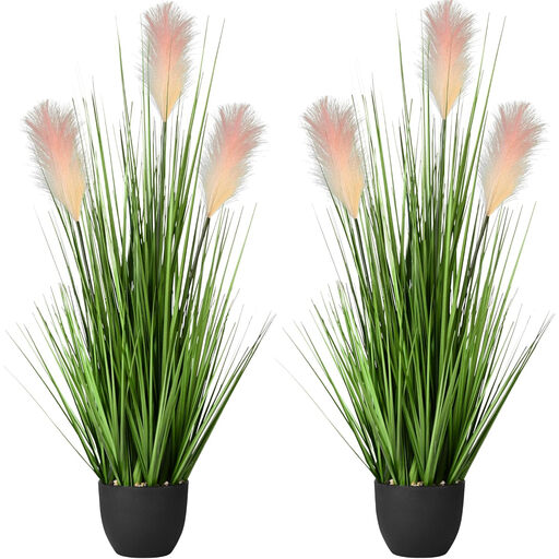 DDHS 34inch artificial pampas grass plants, set of 2