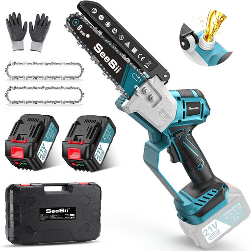 SEESII Brushless Mini Chainsaw 6 Inch
