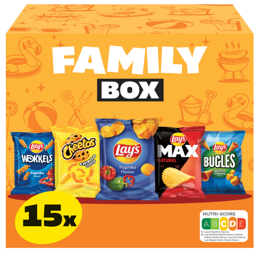 Lay's Family Box 15 Stuks