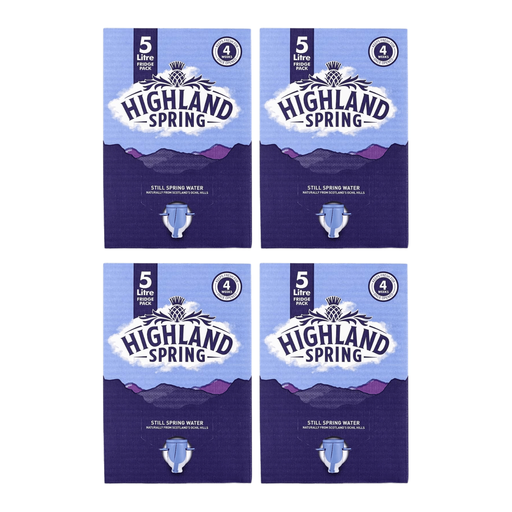 Highland Spring Still Water, 4 x 5L