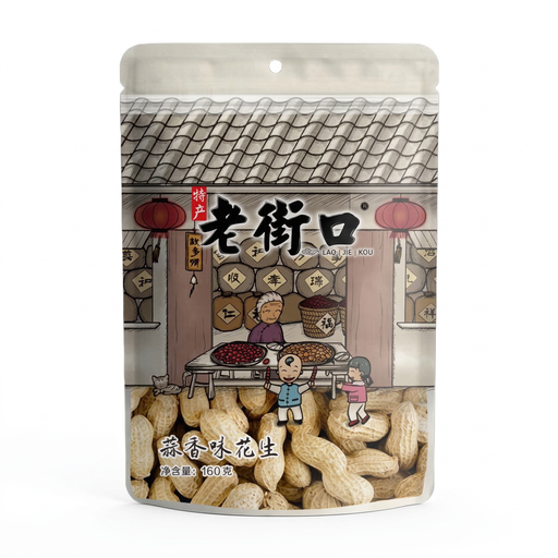 Lao Jie Kou Garlic Flavor Peanuts