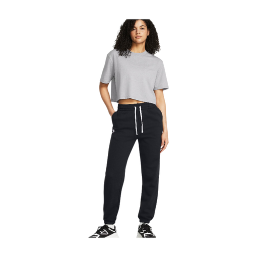 Under Armour Women's Rival Terry Joggers Black Sportstyle Collection M