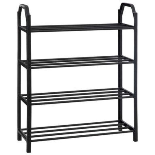 5five Shoe Rack - Staand rek voor 8 paar - Zwart