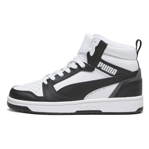 PUMA Rebound v6 Mid Junior Classic high-top basketball trainers
