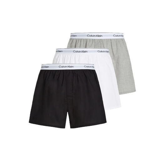 Calvin Klein Underwear 3-Pack Woven Boxer Slim