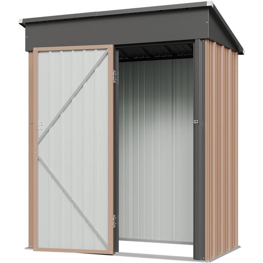 Aoxun 5x3ft Metal Garden Shed