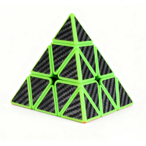 3x3 Pyraminx Carbon Fiber Sticker Cube