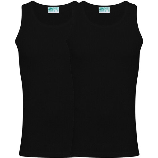 JBS singlet 2-pack organic Black L