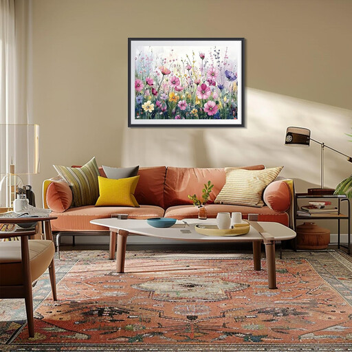 JU7CER 5D Diamond Painting Kit - Floral Pattern