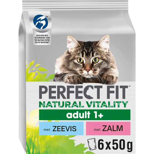 Perfect Fit Natural Vitality Adult Cat Food Sea Fish & Salmon MP