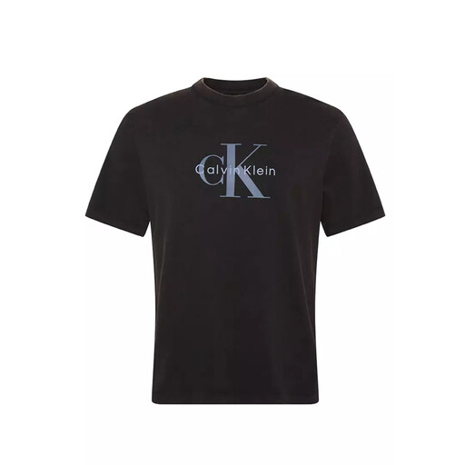 Calvin Klein Men's Washed Cotton Monogram T-Shirt - 黑色