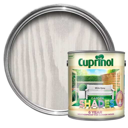 Cuprinol Garden Shades Matt Wood Treatment in White Daisy