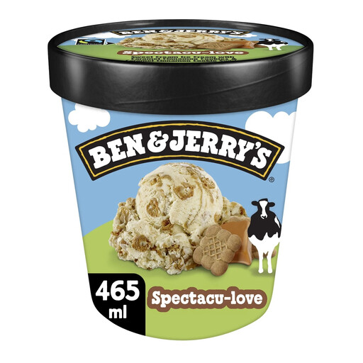 Ben & Jerry's Spectacu-love Caramel Speculoos Ice Cream Tub 465ml