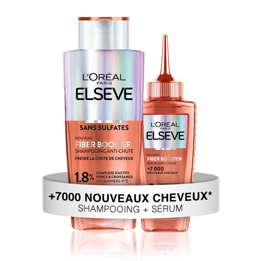 L'Oréal Paris Elseve Fiber Booster Duo Anti-Chute Homme & Femme