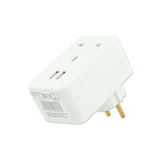 Morrisons 英规转欧规旅行转换器（带双 USB 接口）