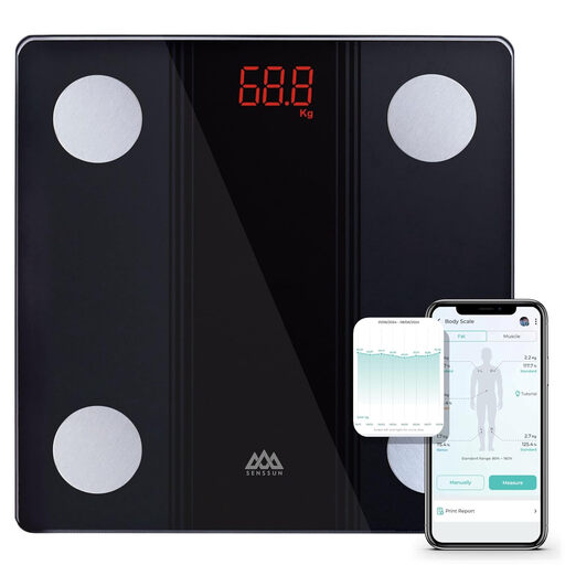 SENSSUN Body Fat Digital Personal Scale with App and Bluetooth