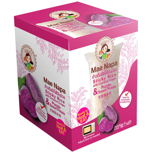 MAE NAPA Kant-en-klare Kleefrijstcake met Kokos en Zoete Aardappel