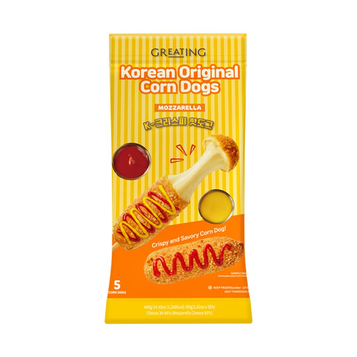 H-COOK Korean Original Corn Dogs Crispy Mozzarella