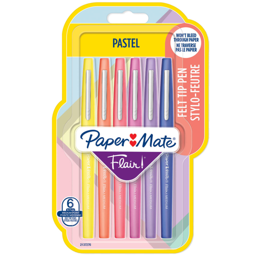 Paper Mate Flair Stylo-feutre 6-Pack Pastel M 0.7 mm
