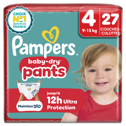 Pampers Baby-Dry Pants size 4, 27 pull-up nappies