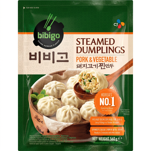 Bibigo Pork and Vegetable Steamed Dumpling 560g