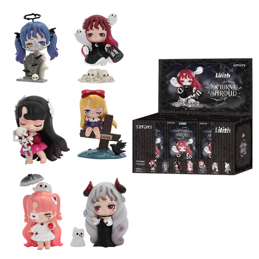 52TOYS Lilith Dark Night Shadow Blind Box Figurines Full Set