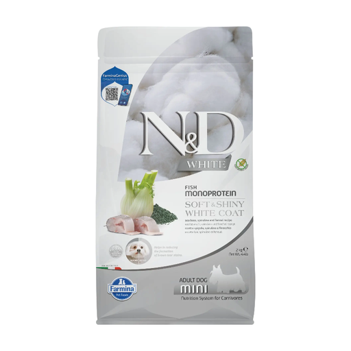 Farmina N&D White Dogs Adult Mini Dry Dog Food 2 kg