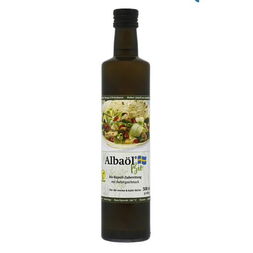 Albaöl Bio Rapsölzubereitung mit Buttergeschmack 0,5 L