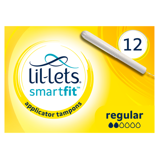 Lil-Lets SmartFit Cardboard Applicator Tampons Regular 12Pack