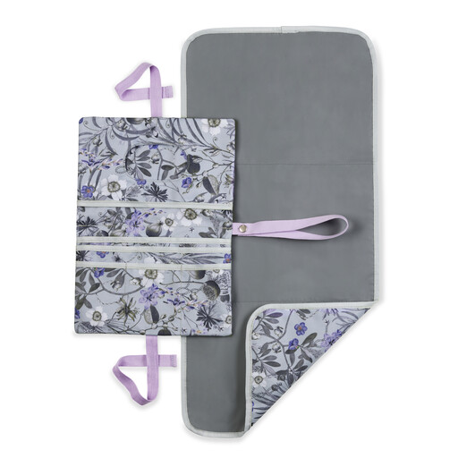 hauck Diaper Bag with Changing Mat - Change N Walk - Floral Grey