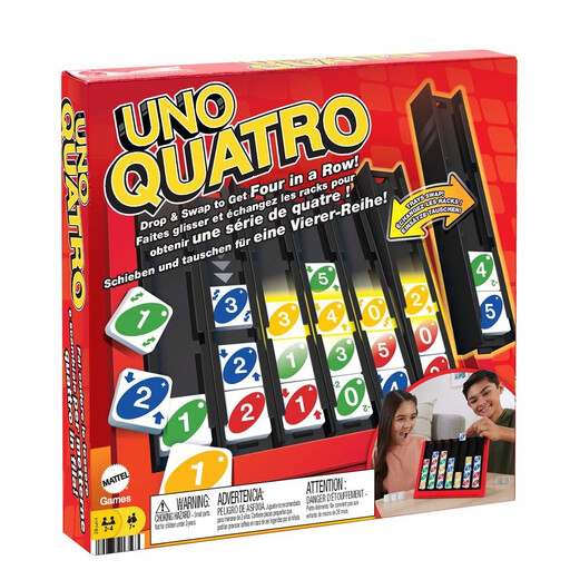 MATTEL GAMES UNO Quatro Family Strategy Board Game