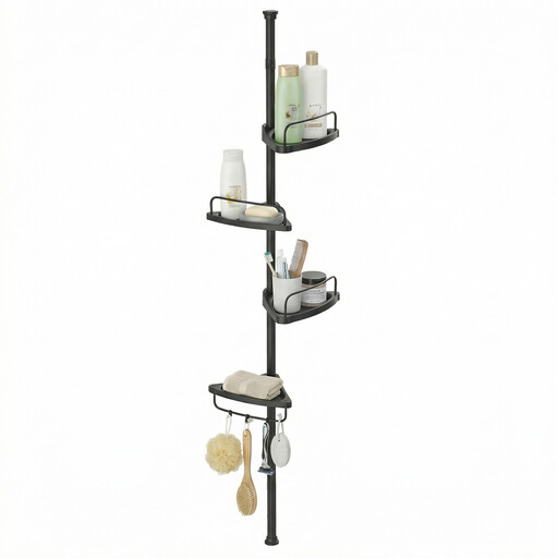 Ochama x SONGMICS 4-Tier Adjustable Shower Caddy