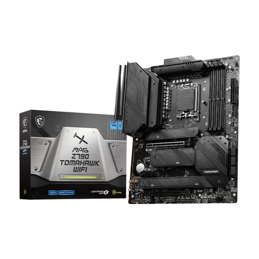 MSI MAG Z790 Tomahawk Wi-Fi Motherboard, ATX, Supports Intel 12th/13th Gen CPUs, LGA 1700, DDR5 7200+MHz OC, 16+1+1 Phase, PCIe 5.0, 4x M.2, Wi-Fi 6E