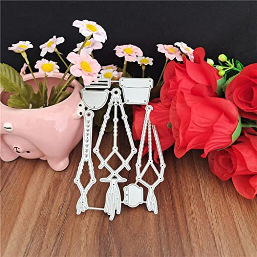 Scrapbook Stamp Hanging Flowerpot Metal Cutting Dies