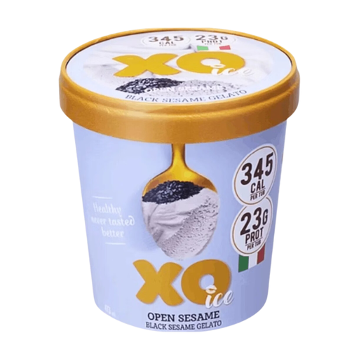 XO ICE Protein Black Sesame Gelato 473ml
