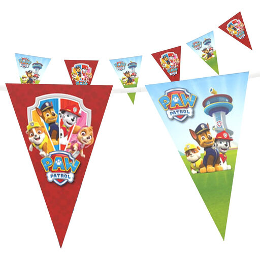 PAW Patrol Multicolored Birthday Pennant Streamer, 4-5 Meters, Kids' Birthday & Theme Party Decor