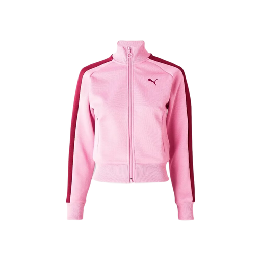 Puma T7 Always On Short Track Jacket in poised pink