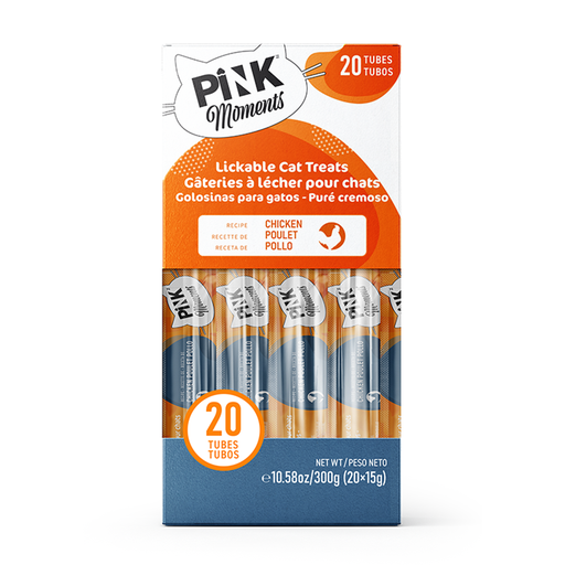 PINK Soft Cat Puree Sticks in Chicken and Tuna Flavours