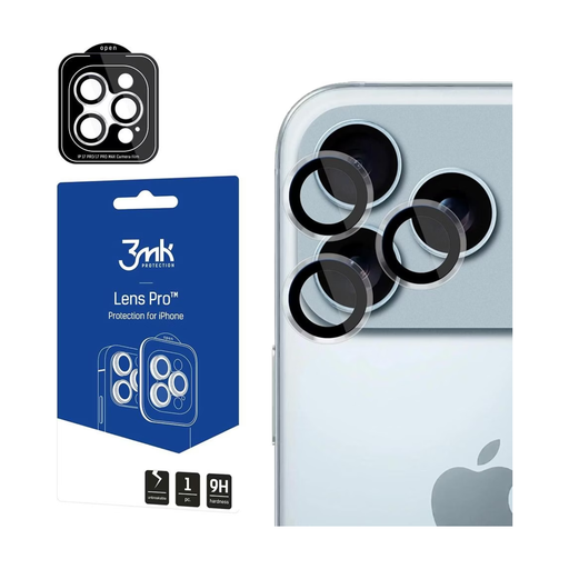 3MK Lens Protection Pro Camera Glass for iPhone 17 Pro Max / 17 Pro Transparent