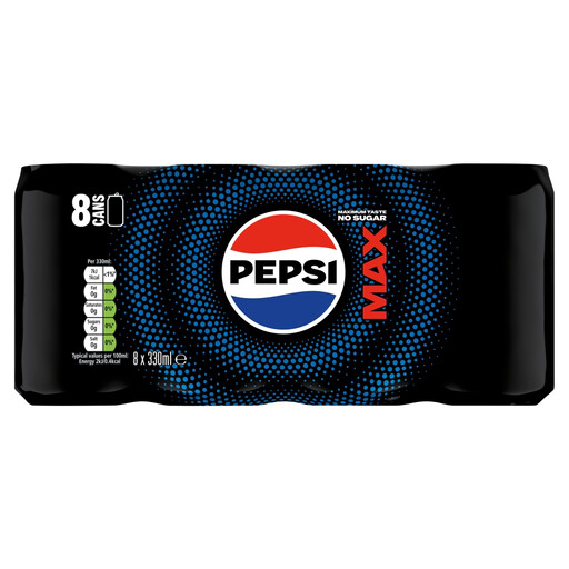 PEPSI Max No Sugar 8 X 330ml