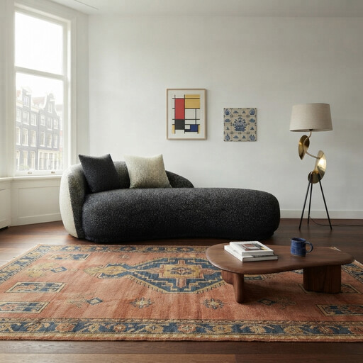 URBAN FURNITURE 非对称系列弧形贵妃躺椅沙发
