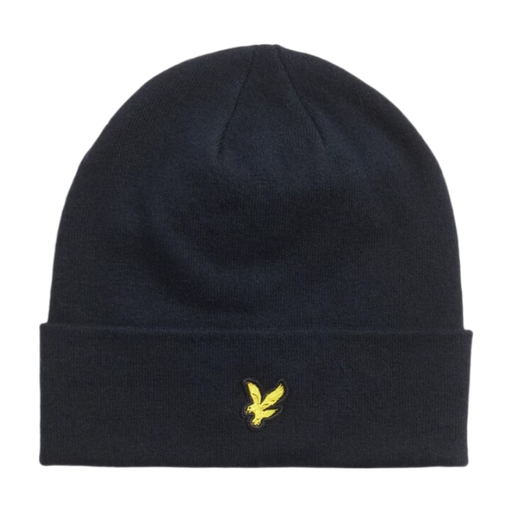 Lyle & Scott Men Merino Wool Blend Beanie - Dark Navy
