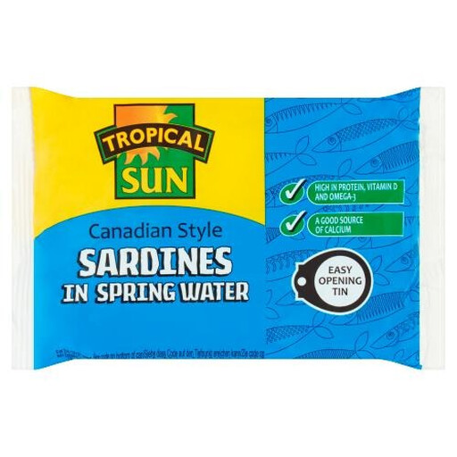 Tropical Sun Canadian Style Sardines In Spring Water